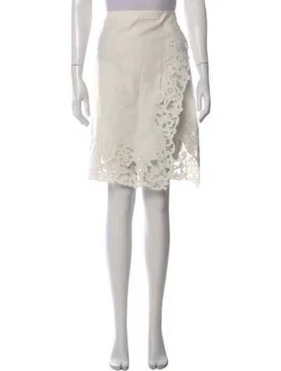 Pre-owned Cult Gaia Linen Mini Skirt W/ Tags In Neutral