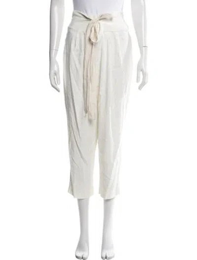 Pre-owned Cult Gaia Linen Pajamas W/ Tags In White