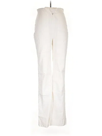 Pre-owned Cult Gaia Linen Pants In Ivory