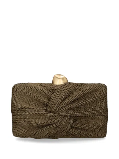 Cult Gaia Lisse Clutch Bag In Green