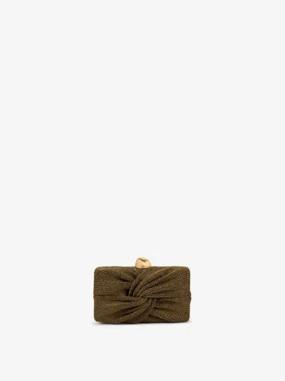 Cult Gaia Lisse Clutch Bag In Green