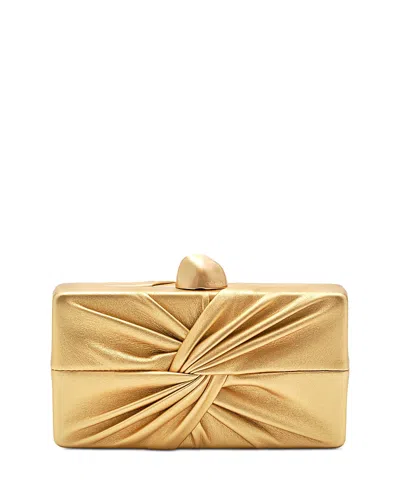 Cult Gaia Lisse Clutch In Gold