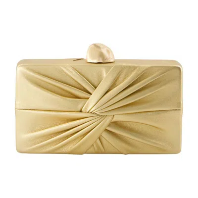 Cult Gaia Lisse Clutch In Gold
