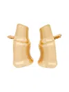 Cult Gaia Abstract Shape Polished Finish Earrings In Gold