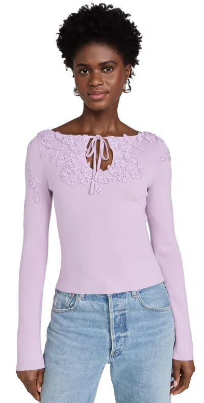 Cult Gaia Livie Knit Top Sweet Pea