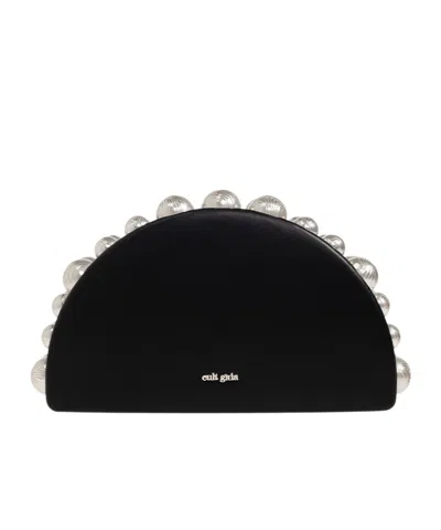 Cult Gaia Logo Clutch In Black
