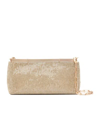 Cult Gaia Logo Detail Shoulder Bag In Brown