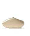 Cult Gaia Womens Brass Annika Structured Acrylic Clutch In Nude