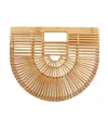 Shop Cult Gaia Logo Handbag In Nude