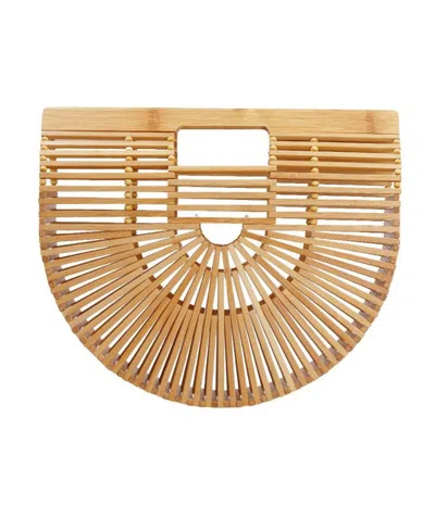 Cult Gaia Logo Handbag In Nude