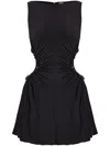 Cult Gaia Pleated Detail Dress In Black