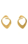 Cult Gaia Lola Drop Earrings In Shiny Brass