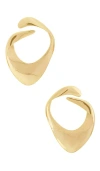Cult Gaia Lola Earring In Shiny Brass