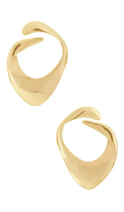 Cult Gaia Lola Earring In Shiny Brass