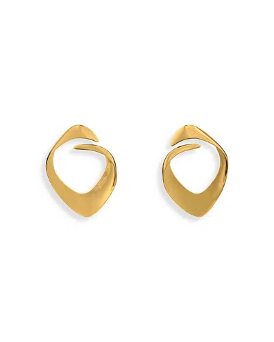 Cult Gaia Lola Sculptural Clip On Statement Earrings In Gold