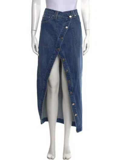 Pre-owned Cult Gaia Long Skirt In Blue