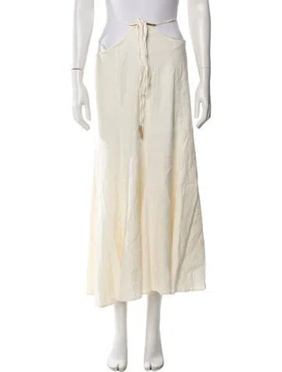 Pre-owned Cult Gaia Long Skirt In Neutral