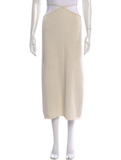 Pre-owned Cult Gaia Long Skirt In Neutral