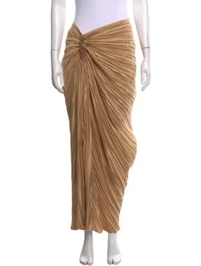 Pre-owned Cult Gaia Long Skirt In Neutrals