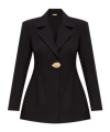 Cult Gaia Long-sleeved Suit Coat In Black