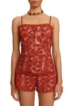 Cult Gaia Lorelei Top In Sienna In Gold