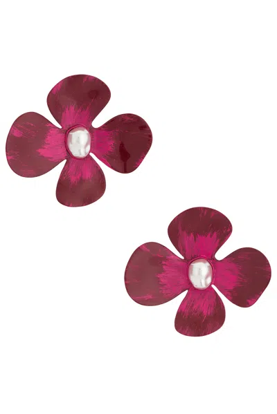 Cult Gaia Lucky Earrings In Pink