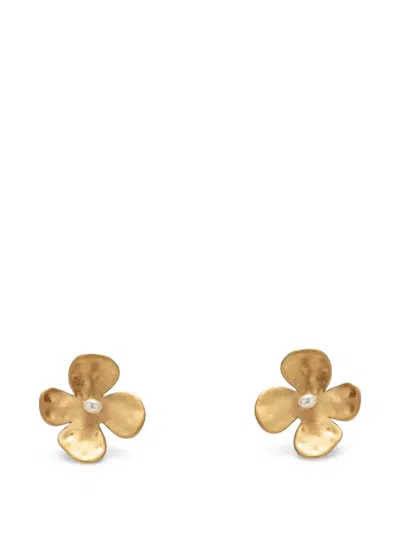 Cult Gaia Lucky Mini Earrings In Gold