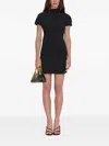 Cult Gaia Luka Cotton Rib Minidress In Black