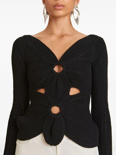 Cult Gaia Lule Sweater In Black