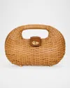 Cult Gaia Lydia Rattan Top-handle Bag