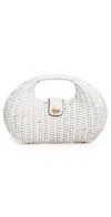 Cult Gaia Lydia Top Handle Bag Antique White