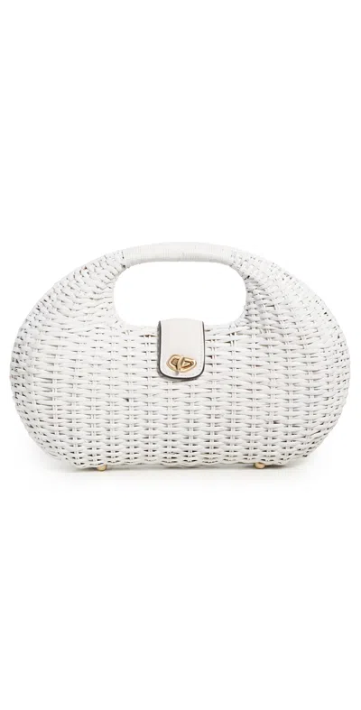 Cult Gaia Lydia Top Handle Bag Antique White