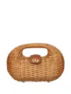 Cult Gaia Lydia Woven Basket Tote Bag