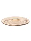 Cult Gaia Magda Interwoven Visor In Neutrals