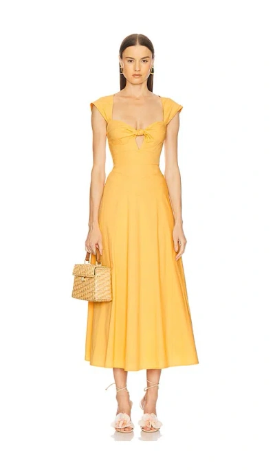 Cult Gaia Magnolia Dress In Orange
