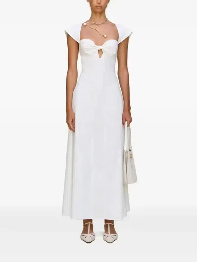 Cult Gaia Magnolia Dress In White