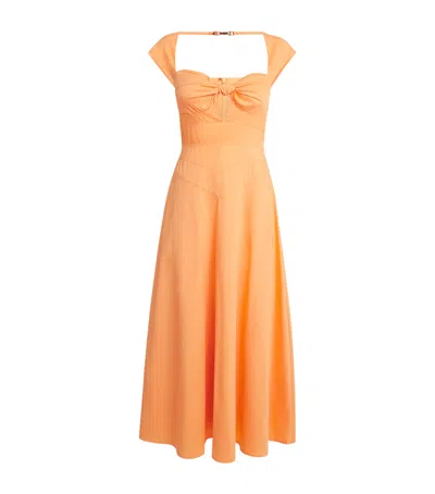 Cult Gaia Magnolia Maxi Dress In Orange