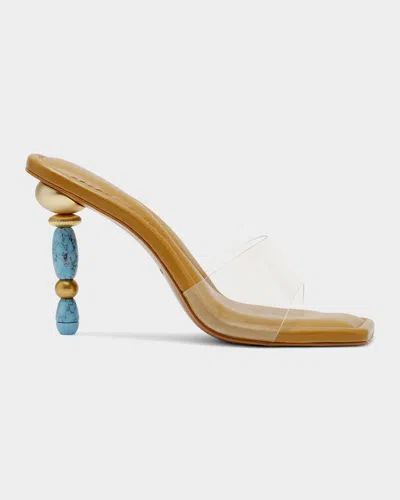 Cult Gaia Mahina Beaded Mule Sandals