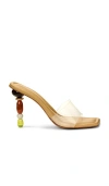 Cult Gaia Mahina Beaded Stiletto Sandals
