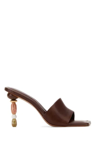 Cult Gaia Mahina Sandal In Brown