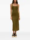 Cult Gaia Mai Knitted Dress In Green