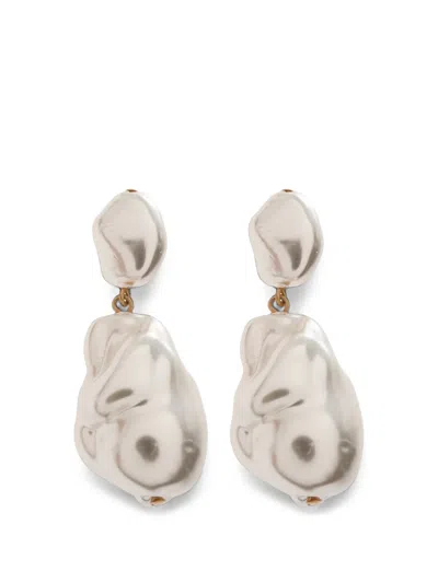 Cult Gaia Majorie Faux-pearl Earrings In White