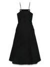 Cult Gaia Maka Midi Dress In Black In Black