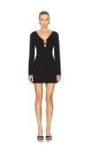 Cult Gaia Mani Knit Mini Dress In Black