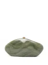Cult Gaia Marble-effect Clutch Bag In Green