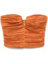 Cult Gaia Maria Top Bourbon In Orange
