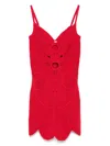 Cult Gaia Marlow Cutout Crocheted Cotton Mini Dress