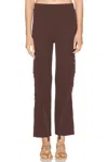 Cult Gaia Maude Knit Pant In Brown