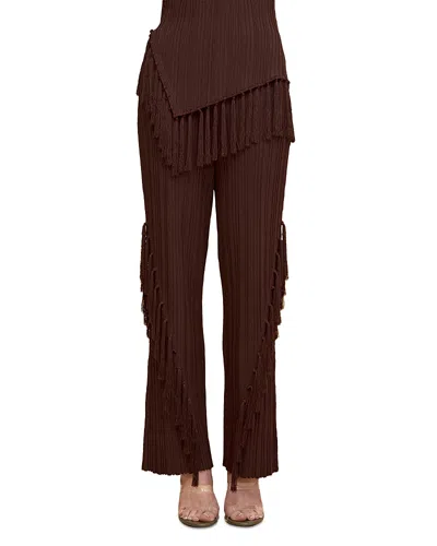 Cult Gaia Maude Knit Pants In Brown