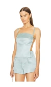 Cult Gaia Oberteil Meadow In Baby Blue
